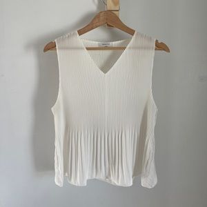 Aritzia Babaton White Damien Blouse